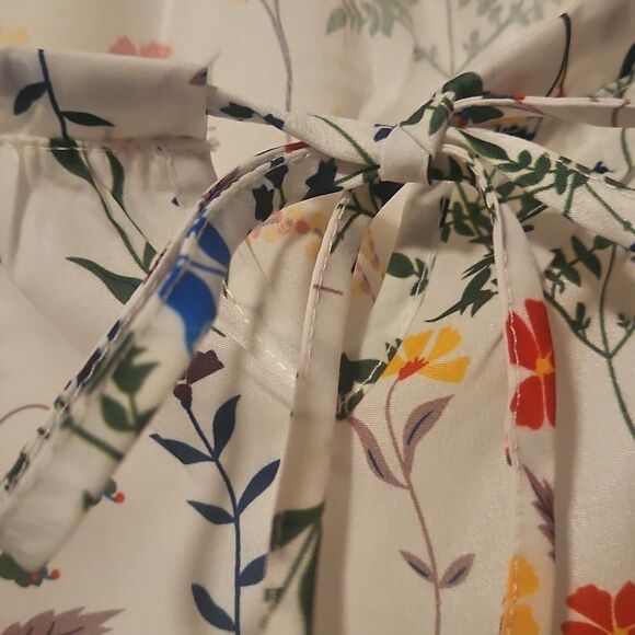 ALLEGRA K WOMAN FLORAL BLOUSE M - Picture 3 of 7